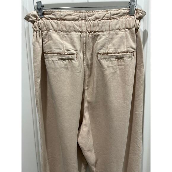 Free People Margate Paperbag Waist Pleated Misty Rose Trouser Pants Sz S - Picture 4 of 8
